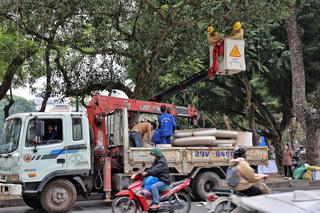 [ẢNH] Hà Nội: Gấp rút hoàn thiện không gian phố đi bộ Trần Nhân Tông