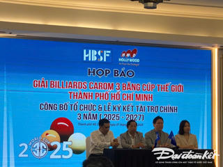 TPHCM: Khởi động giải Billiards Carom 3 băng cúp thế giới