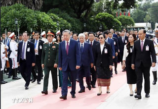Lễ đón chính thức Chủ tịch nước Tô Lâm thăm cấp Nhà nước tới CHDCND Lào