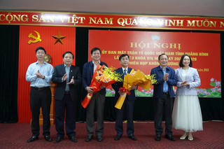 Giám đốc Sở Tài chính Quảng Bình được cử giữ chức Chủ tịch Mặt trận tỉnh