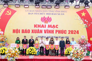 Khai mạc Hội báo Xuân Vĩnh Phúc năm 2024