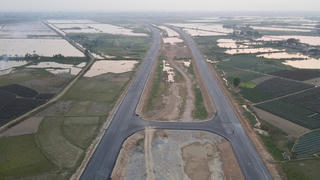 Dự án Vành đai 4 Vùng Thủ đô đoạn qua Mê Linh đã thành hình sau hơn một năm thi công