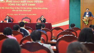 Hôm nay sơ kết 1 năm hoạt động BCĐ phòng, chống tham nhũng, tiêu cực cấp tỉnh