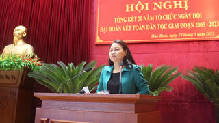 Tổng kết 20 năm tổ chức Ngày hội Đại đoàn kết toàn dân tộc tại tỉnh Hòa Bình