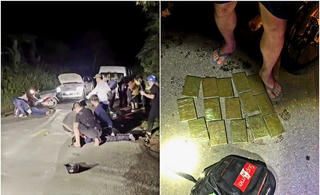 Bắt 2 đối tượng dắt hàng nóng vận chuyển 15 bánh heroin