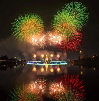 Phú Thọ: Bắn pháo hoa nổ tầm cao dịp Giỗ Tổ Hùng Vương