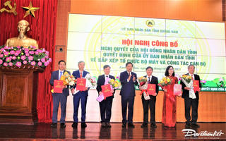Quảng Nam: Công bố hàng loạt lãnh đạo chủ chốt các sở mới