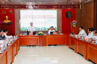 Đoàn kiểm tra của Bộ Chính trị, Ban Bí thư thông qua dự thảo Báo cáo kết quả kiểm tra đối với Ban Thường vụ Tỉnh ủy Khánh Hòa