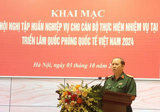 Tổng cục Công nghiệp Quốc phòng tập huấn Triển lãm quốc phòng Quốc tế Việt Nam 2024