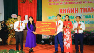 Khánh thành Khu thiết chế văn hóa, thể thao Làng văn hóa kiểu mẫu Man Để