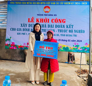 Quảng Trị: 6 tháng đầu năm hỗ trợ xây mới 174 nhà Đại đoàn kết