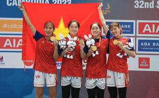 SEA Games 32: Bóng rổ 3x3 nữ Việt Nam giành huy chương Vàng lần đầu tiên