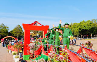 Đắk Lắk: Hơn 2.500 thanh niên lên đường thực hiện nghĩa vụ quân sự