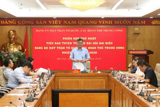 Làm tốt công tác tuyên truyền Đại hội đại biểu Đảng bộ MTTQ, các đoàn thể Trung ương