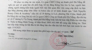 Đà Nẵng: Tìm thêm nạn nhân của cơ sở tiêm filler chui, làm méo miệng khách