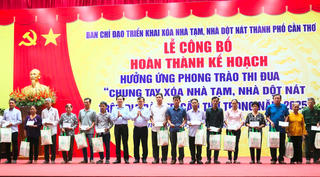 Cần Thơ: Hoàn thành xóa nhà tạm, nhà dột nát - Điểm tựa, khởi đầu mới của nhiều gia đình