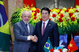 Chủ tịch nước Lương Cường và Tổng thống Brazil gặp gỡ báo chí