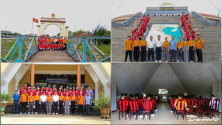 Đoàn đại biểu Trường song ngữ Lào - Việt Nam thăm, về nguồn ở Quảng Trị