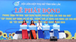 Phụ nữ Đắk Lắk thi đua 'Xây dựng người phụ nữ Đắk Lắk thời đại mới'