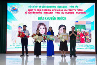 Trao giải cuộc thi trực tuyến tìm hiểu 50 năm truyền thống Bộ đội Biên phòng