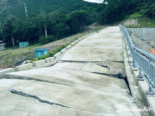 Bà Rịa- Vũng Tàu: Điều tra sự cố sụt lún, sạt lở công trình hồ chứa nước Đất Dốc (Côn Đảo)