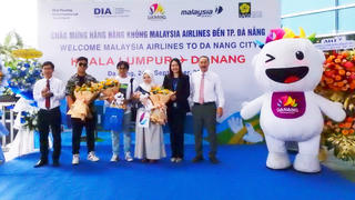 Đà Nẵng: Đón chuyến bay đầu tiên của Hãng hàng không quốc gia Malaysia
