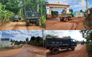 Gia Lai: Xe chở đất gây ô nhiễm khiến người dân bức xúc