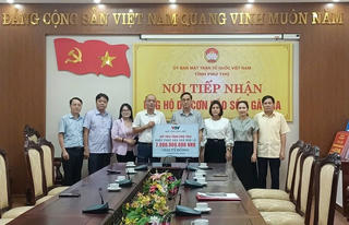 Quỹ Tấm lòng Việt (VTV) hỗ trợ 2 tỷ đồng giúp tỉnh Phú Thọ khắc phục thiệt hại do bão lũ