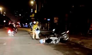 Trung tá CSGT khống chế đối tượng nhiễm HIV trộm cắp xe máy