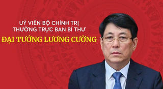 [INFOGRAPHICS] Tiểu sử đồng chí Đại tướng Lương Cường, Ủy viên Bộ Chính trị, Thường trực Ban Bí thư