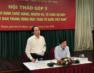 Góp ý kiến Đề án quy định về bộ máy và hoạt động của Cơ quan Ủy ban TƯ MTTQ Việt Nam