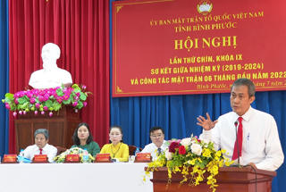 Mặt trận tỉnh Bình Phước sơ kết giữa nhiệm kỳ 2019-2024