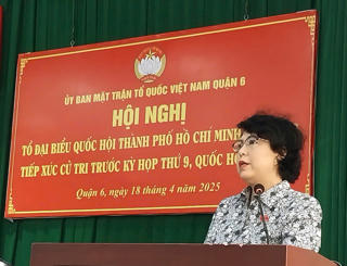 Phó Chủ tịch Tô Thị Bích Châu tiếp xúc cử tri Quận 6, TP Hồ Chí Minh