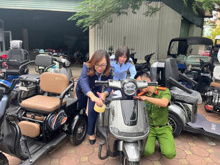 Hà Nội: Thu giữ 25 xe điện không rõ nguồn gốc xuất xứ