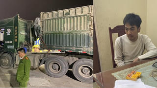 Lén lút dùng ma túy trên xe đầu kéo