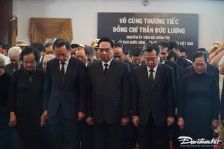 Lễ viếng nguyên Chủ tịch nước Trần Đức Lương tại Hội trường Thống Nhất, TP Hồ Chí Minh