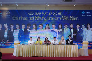 'Dàn sao' góp mặt tại đại nhạc hội Những trái tim Việt Nam