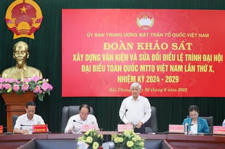 BẢN TIN MẶT TRẬN: Đoàn khảo sát của UBTƯ MTTQ Việt Nam làm việc với thành phố Hải Phòng