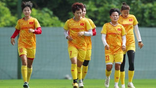 ĐT nữ Việt Nam luyện tập, bổ sung dinh dưỡng hướng tới World Cup 2023