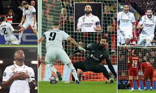 Real Madrid đánh bại 5-2 Liverpool ở lượt đi vòng 1/8