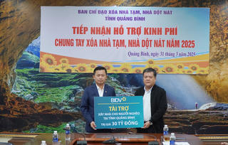 Quảng Bình: Tiếp nhận 40 tỷ đồng hỗ trợ xóa nhà tạm, nhà dột nát