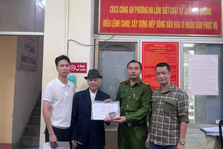 Quảng Ninh: Nhặt được số tiền lớn và vàng, cán bộ công an tìm người đánh rơi