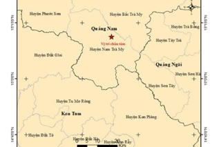 Quảng Nam và Kon Tum xảy ra động đất