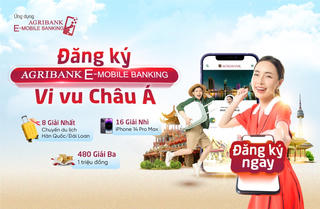Đăng ký Agribank E-Mobile Banking: Cơ hội sở hữu iPhone 14 Pro Max và chuyến du lịch Châu Á miễn phí 