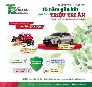 Bảo hiểm Agribank triển khai Chương trình khuyến mại '15 năm gắn kết - Gửi trao triệu tri ân'