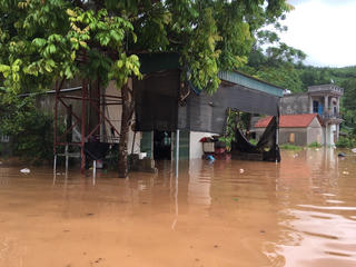 Quảng Ninh: Nước lũ lên cao gây ngập lụt một số khu vực của huyện Ba Chẽ