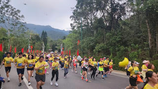 Gần 6.000 vận động viên tham gia chạy trên đường đua Yên Tử