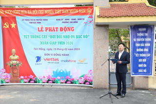 Phát động Tết trồng cây “Đời đời nhớ ơn Bác Hồ” Xuân Giáp Thìn 2024