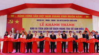 Khánh thành Khu di tích Trụ sở Tỉnh ủy Thanh Hóa trong thời chiến