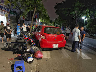 Danh tính tài xế ô tô gây tai nạn liên hoàn với 6 xe máy ở Hà Nội